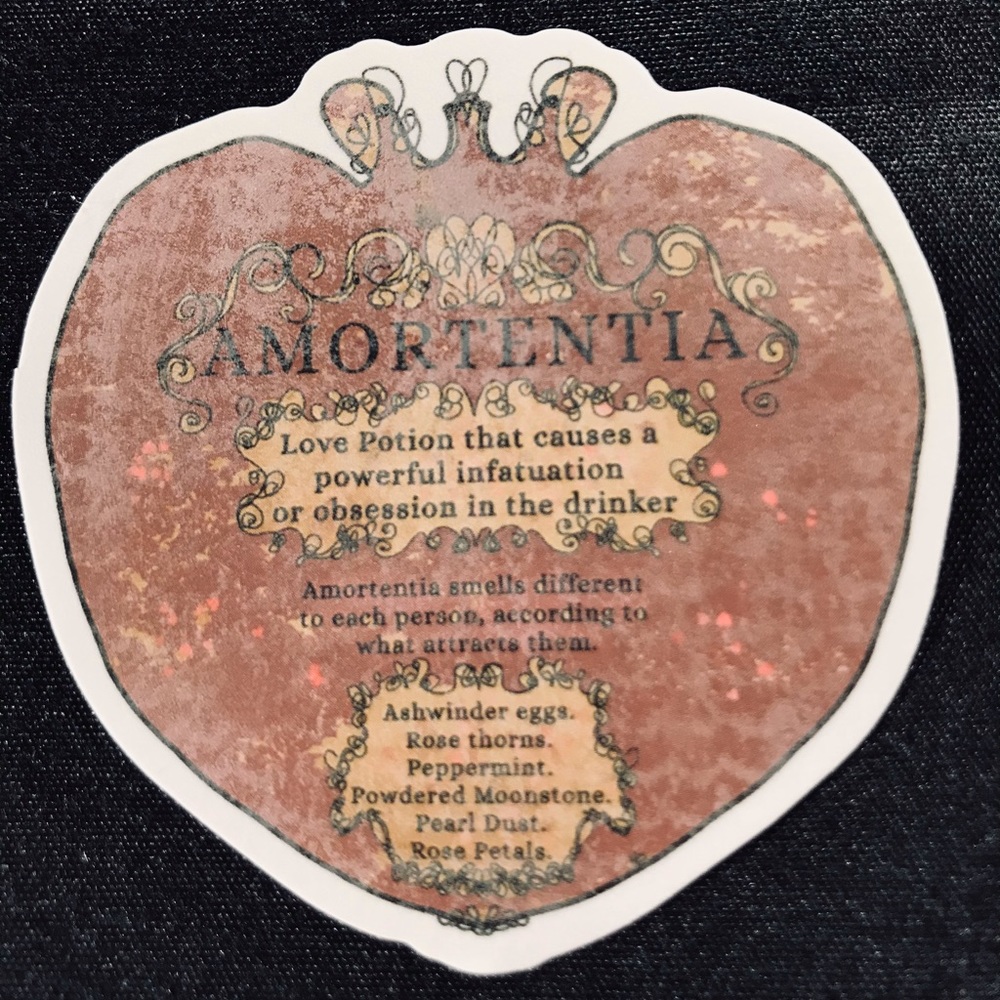 Amortentia Witchy Sorceress Supreme Potion B0ttle Label Sticker - Picture 2 of 8
